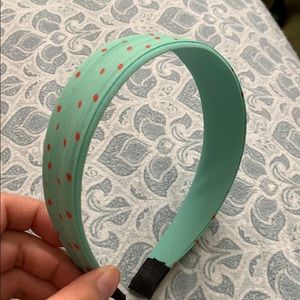 *New* Green with red polka dot Headband
